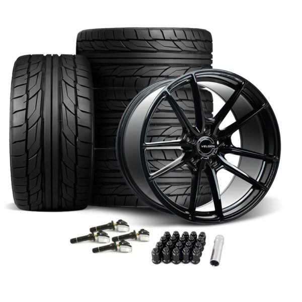 Velgen VF5 Wheel & Nitto Tire Kit - 20x10/11 - Satin Black