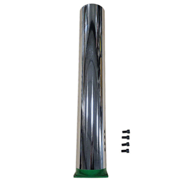 Baffled Chrome Straight Stack
